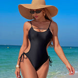 Emoswimsuit - Women's Summer One Piece Swimsuits Sleeveless Tummy Control Bathing Suit 2025 Summer Swimwear