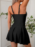 Emoswim - Women's Mesh One Piece Swim Dress Swimsuit Tummy Control Bathing Suit