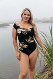 Emoswimsuit - The Floral off Shoulder One Piece Swimsuit