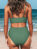 Emoswimsuit - V-Neck High Waist Bikini