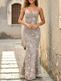 Low Neck Backless Tie Elegant Maxi Dress_CWDMD02023