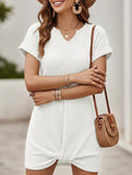 V Neck Twist Beach Cover Dress_CWDSD11960