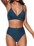 Emoswimsuit - V-Neck High Waist Bikini