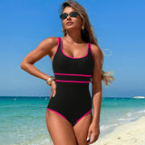 Emoswimsuit - One Piece Boho Swimsuits for Women High Waisted Tummy Control Cutout Vintage Swimsuit Bathing Suit