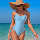 Emoswimsuit - Women's Summer One Piece Swimsuits Sleeveless Tummy Control Bathing Suit 2025 Summer Swimwear