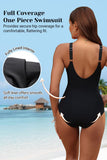 Emoswim - Women Tummy Control One Piece Swimsuit - Push Up Bathing Suit Full Coverage Slimming Swimwear