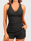 Emoswim - Women Tankini Swimsuits with Shorts Two Piece Tummy Control Bathing Suits