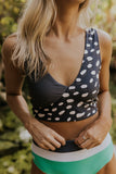 Emoswimsuit - High Waist V-Neck Black Rocky Point Bikini Set