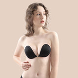 Emoswimsuit - Adhesive Bra Reusable Strapless Self Silicone Push-up Invisible Sticky Bras for Backless Dress