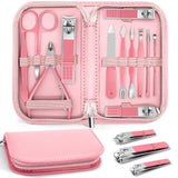 Emoswimsuit - Manicure Pedicure Set 12 Pcs Nail Care Kit for Women Nail Grooming Kit