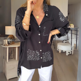 Zoey - Handwritten Button-Up Shirt