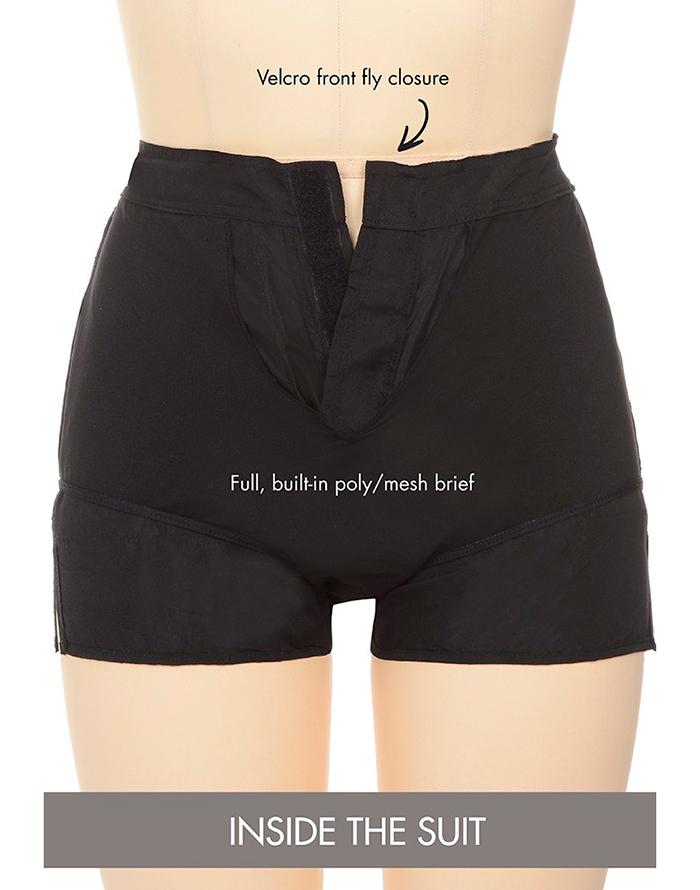 Emoswimsuit - Black Cargo Swim Short