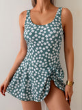 Emoswim - One Piece Swimdress Swimsuits for Women Tummy Control Swim Dresses Skirt Bathing Suit