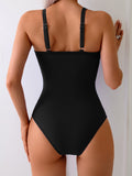 Emoswim - Womens Bathing Suits Tummy Control one Piece Swimsuit V Neck Swimsuit Underwire Swimsuits Bikini Swim Suits