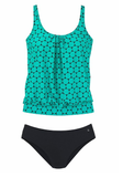 Emoswimsuit - Baroque Printed Tankini Set