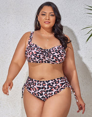 Colorful Print Plus Size Bikini