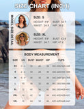 Emoswimsuit - Womens High Waisted Bikini Sets Drawstring Tummy Control Swimsuits Crisscross Tie Back Bathing Suit