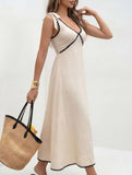 Backless Sleeveless Midi Dress_CWDMD02965