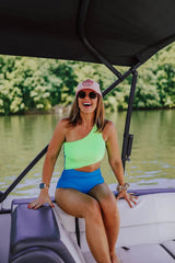 Emoswimsuit - London Cut Out One Piece In Neon Green