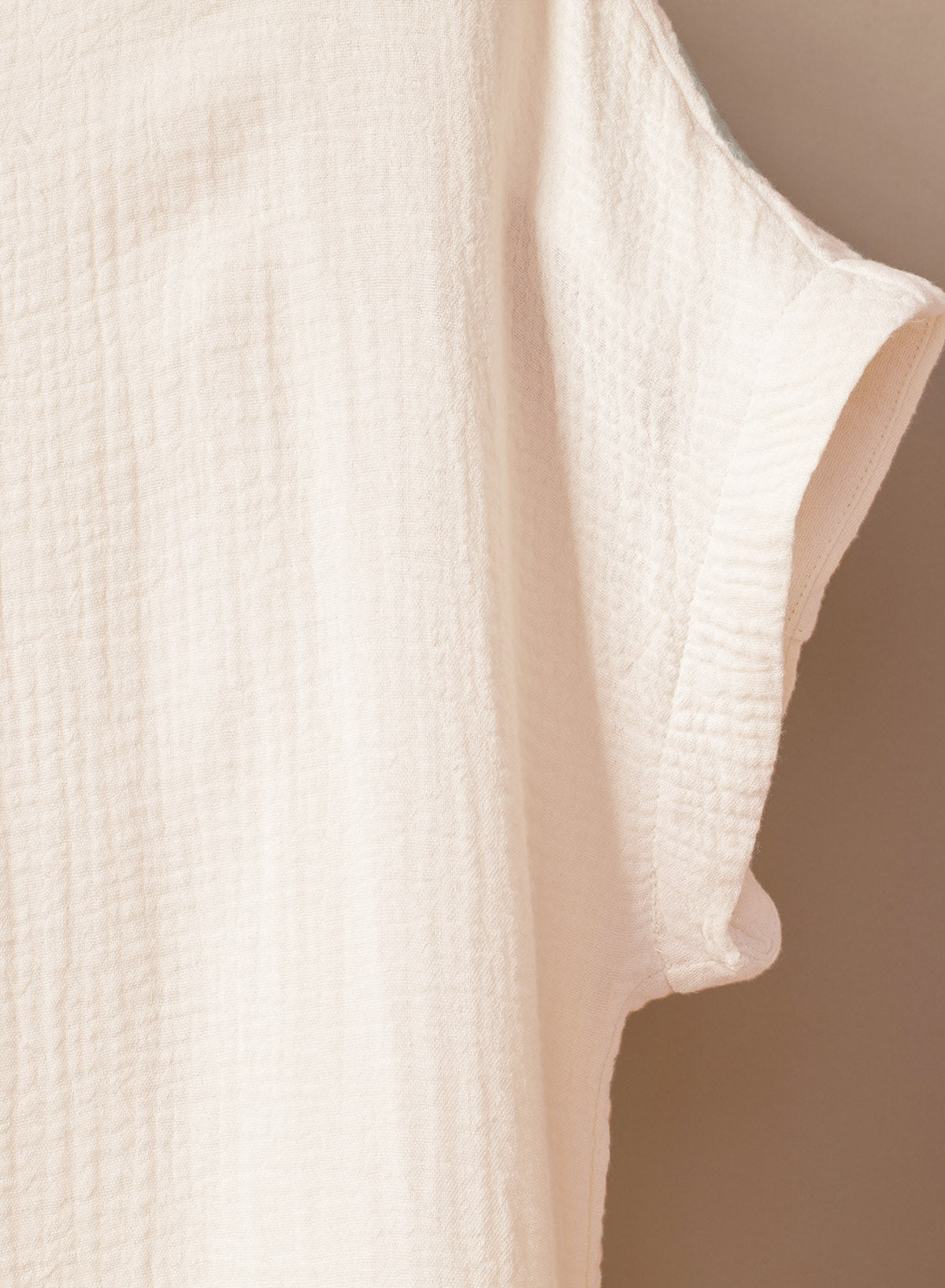 Emoswimsuit - White Solid Color Long Sun-proof Cardigan Cover Up