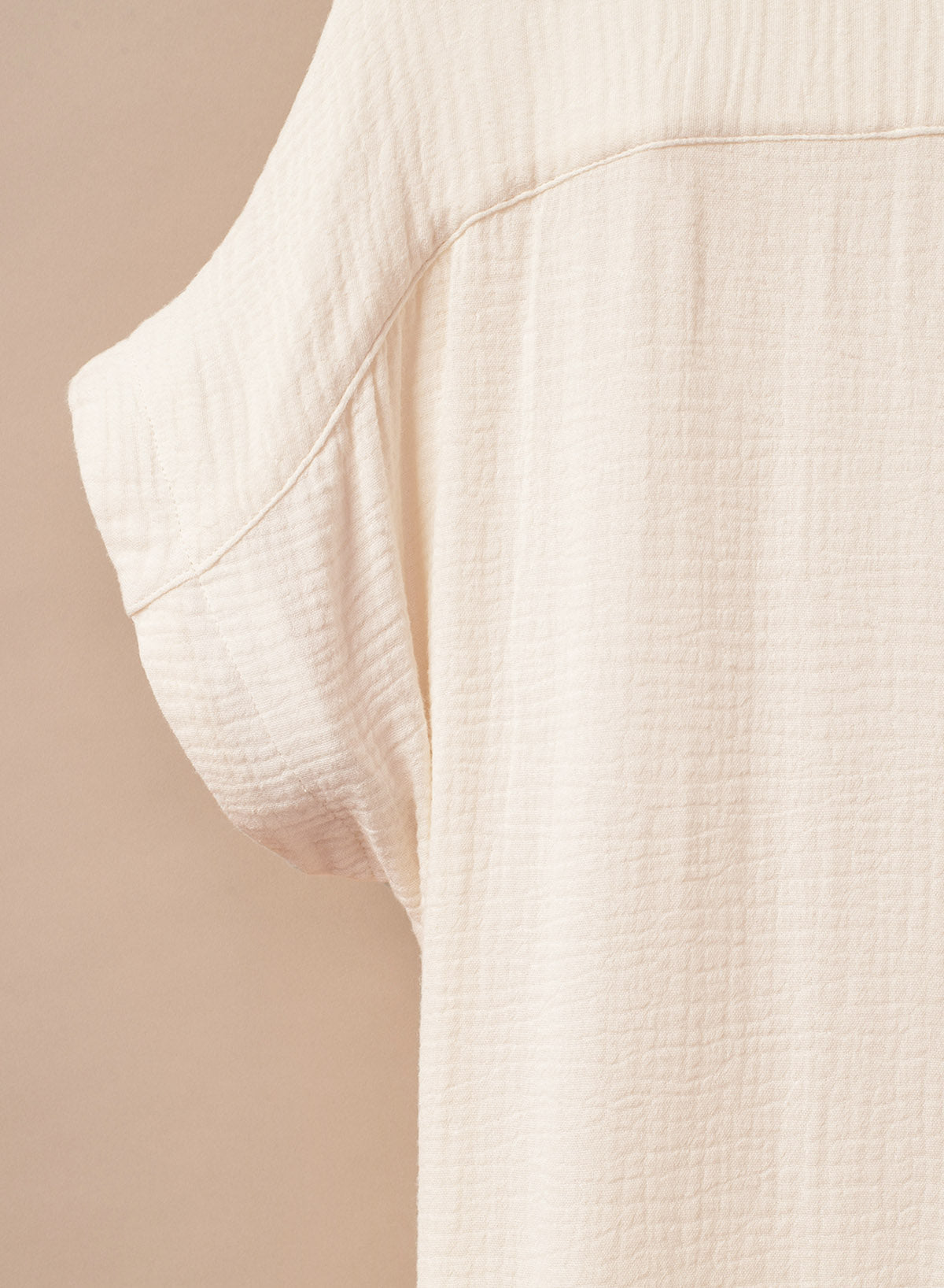 Emoswimsuit - White Solid Color Long Sun-proof Cardigan Cover Up
