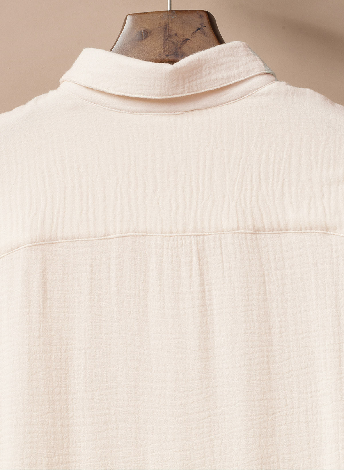 Emoswimsuit - White Solid Color Long Sun-proof Cardigan Cover Up