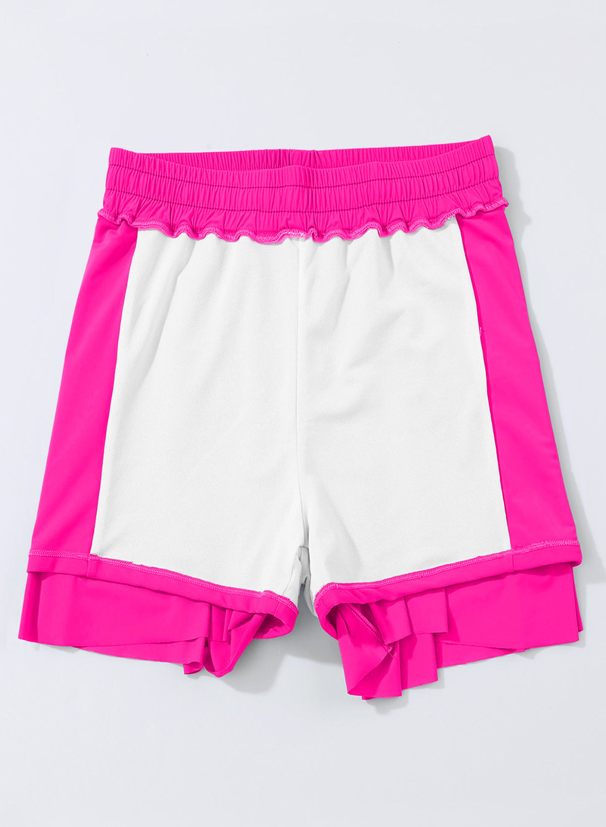 Emoswimsuit - Pink Solid Color Simple Versatile High Waist Swim Short