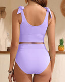 Emoswimsuit - Two Piece High Waisted Swimsuits Women Tummy Control Bikini Modest Bathing Suit