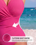 SculptSkin™ SmoothCore V-Neck One-Piece Swimsuit