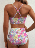Emoswim - 2026 Summer Two Piece Bikini Set U-Wire Cutout High Waisted Swimsuit