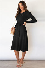 Emoswimsuit - Self-Cultivation Bubble Long-Sleeved Knitting Dress