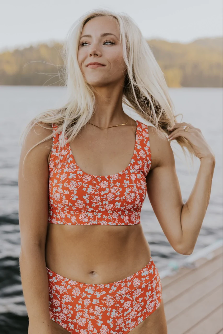 Emoswimsuit - Coeur D’Alene Scoop Neck Swim Bikini Set